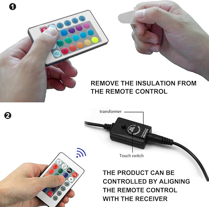 9.05 inch Submersible Aquarium Light, Fish Tank Light with Air Bubble Hole, RGB Color Changing Brightness Adjustable IP68 Waterproof Remote Control LED Light for Aquarium Fish Tank