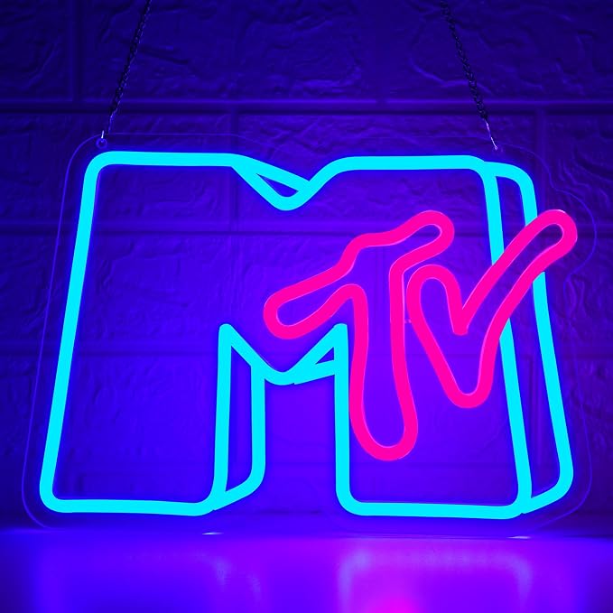 Music Neon Sign for Wall Decor Music LED Light for Man Cave | Dimmable music neon light, bedroom, record studio bar nightclub party concert decor, birthday gifts, size 13.7*9.6 in