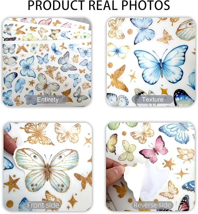 Glow in the Dark Butterfly Wall Stickers Luminous PVC Decals Self-Adhesive Peel and Stick for Kids Bedroom Living Room Nursery Home Decor