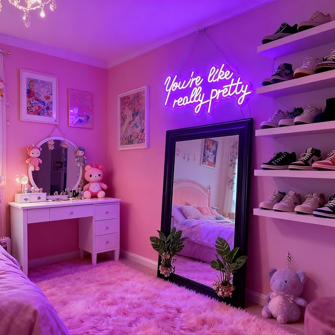 Custom Neon Sign for Wall Decor Personalized LED Neon Wedding Light Sign | Customizable Name Light Up Sign Bedroom Room Decor Aesthetic Birthday Gift Christmas Decorations