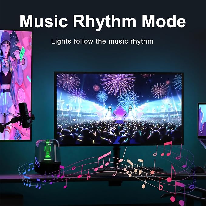 MIHEAL Gaming Monitor Light, Backlight with Screen Color sync Effect for 24inch Computer Monitor, Compatible with Windows