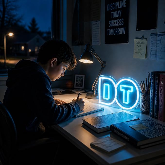 Do It Neon Lights Signs Neon Sign Led Sign Light for Wall Decor | Do It Neon Sign for Room Decor,Positive Decoration,Motivational Wall Decor,Gift,5V USB Powered Dimmable