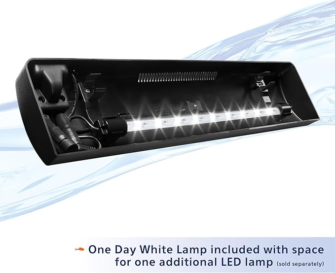 Aqueon LED Fish Tank Aquarium Strip Light Fixture, 20 Inch