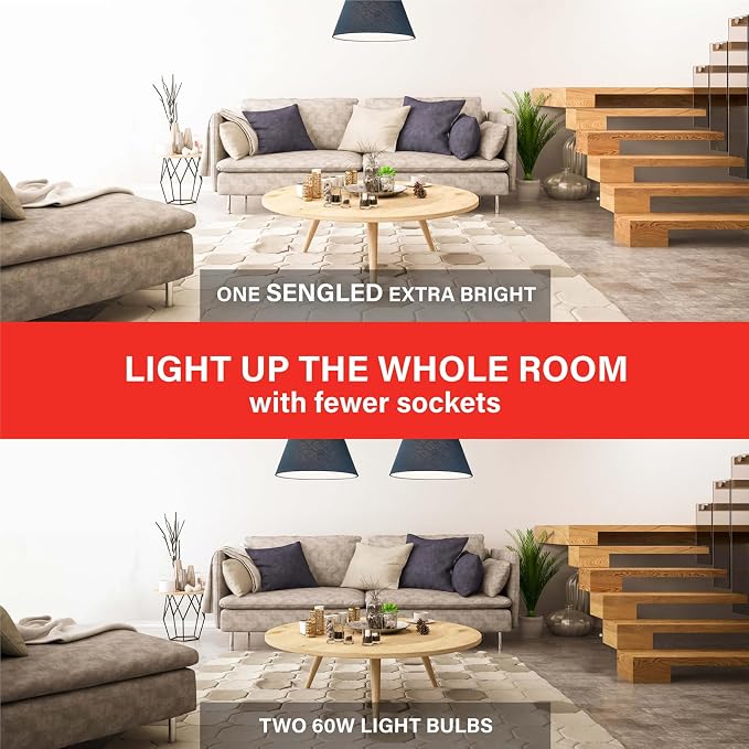 Sengled Smart Light Bulbs - 100W Equivalent WiFi LED, Works with Google, 1500LM High Brightness, Soft White, 2.4Ghz Only, No Hub Required, 4 Pack