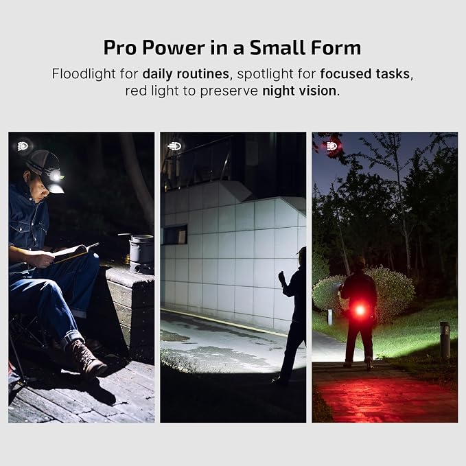 OLIGHT Oclip Pro Rechargeable EDC Clip-on Flashlight, Zombie Green | Red Light, 500 Lumens Floodlight, Spotlight, Pocket-Sized, USB-C Charging, Magnetic, for Work, Signaling, Outdoor or Home Use