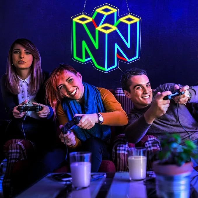 WonderfulLife Game Neon Sign for Gamer Zone Decor,Led Lights for Man Cave Bar or Bedroom Decoration.5V USB Powered,Easy Hanging.
