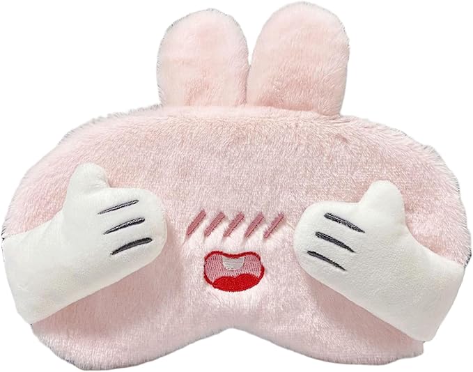 PERFECTSIGHT Cute Sleep Eye Masks (Pink Hide and Seek)