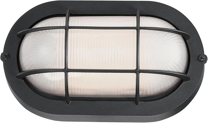 Westinghouse 6113600 Traditional One-Light Dimmable LED Outdoor Wall Light, Textured White Finish, White Glass