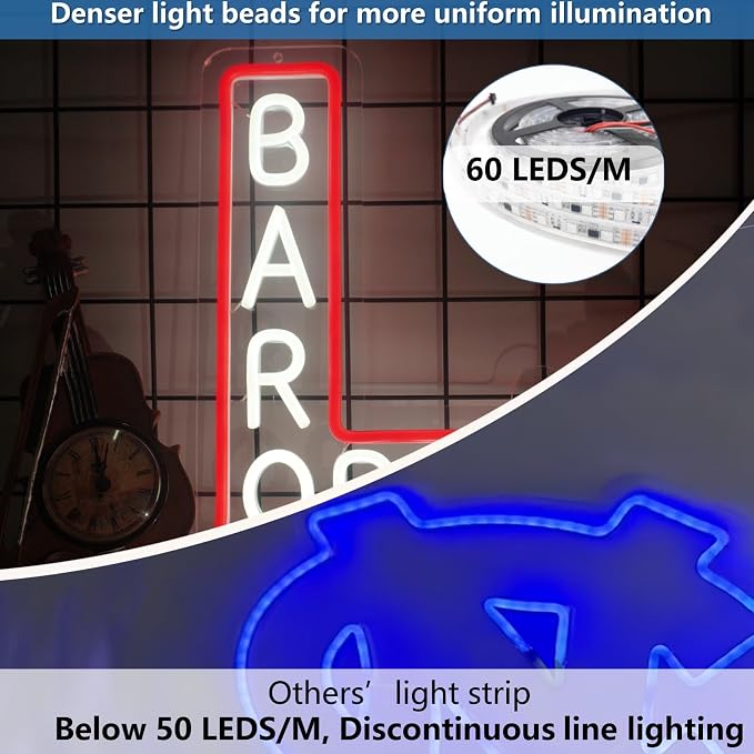 Dimmable Open Neon Sign LED for Wall Decor, Bar Open Light Up Sign for Bar Pub Restaurant Business Occasions (12.8 * 14.9In)