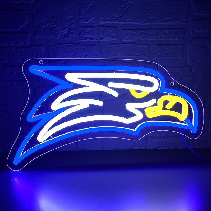 University Neon Sign for Wall Decor Football Neon Light for Man Cave | Dimmable University Led Sign for Fans, Bedroom, Dorm, Game Room,Bar Party Decor, Birthday Gifts for Men 14.1*7.9In
