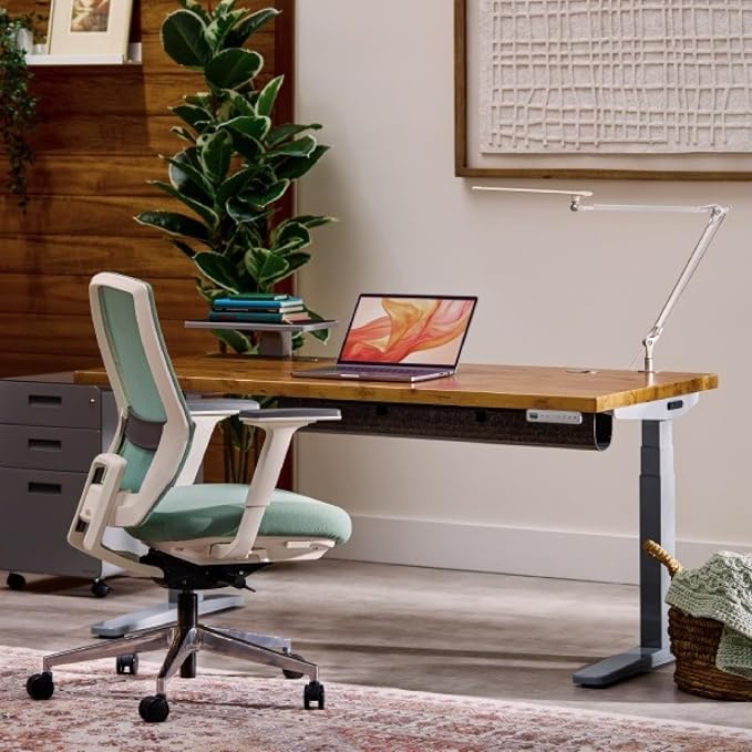 UPLIFTDESK E7 LED Desk Lamp with Clamp - 3 Color Mode Architect Desk Lamp | Dimmable Desk Lights for Home Office, Computer Desk Light with Adjustable Swing Arm, Modern Desk Lamp for Standing Desk