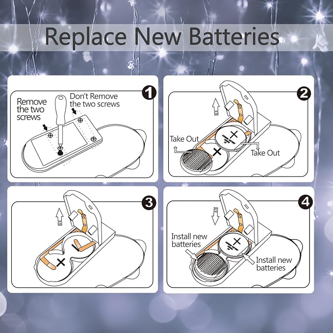 6 Pack Fairy Lights Battery Operated String Lights w/ Timer,2 Remotes,20LED | 6.5ft Cool White Firefly Lights,Waterproof Silver Wire Twinkle Lights DIY Mason Jar Wedding Party Christmas Table Decor
