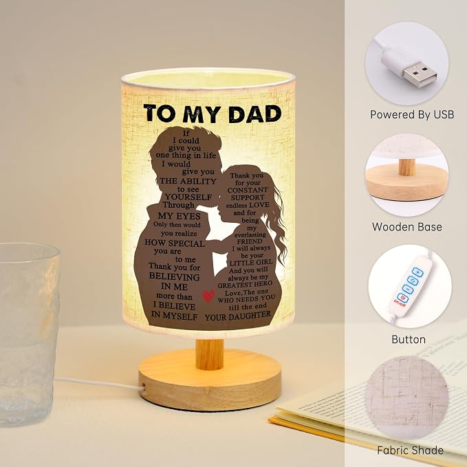 WSYEAR Dad Gifts from Daughter-Gifts for Dads Father Happy Birthday Gift Ideas for Dads Presents for Best Dad Ever, Daddy Father Gift Stuff for Christmas, Fathers Day