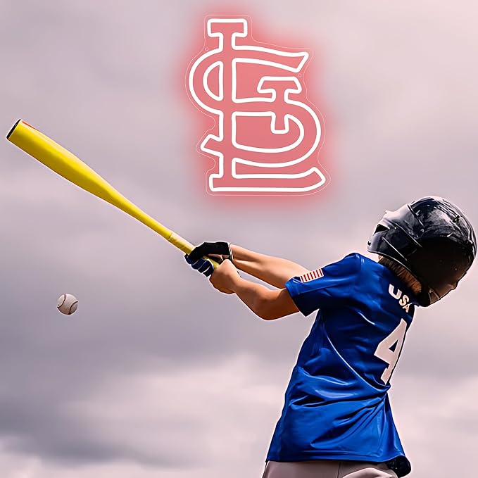 Baseball Neon Sign for Wall Decor Baseball Neon Light Baseball Sports LED Neon Signs for Man Cave,Club,Bar Pub,Party,Christmas Birthday Gifts for Man,Boys,Fans,Size 13.8 * 11.1inch(XD241)