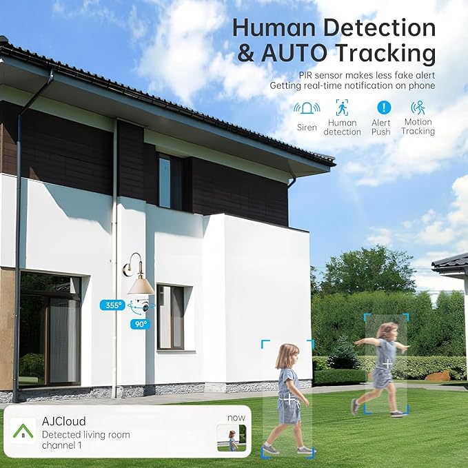 Light Bulb Camera Outdoor, 5G&2.4GHz Wireless Lightbulb Security Cameras for Home Security, Two-Way Talk,Color Night Vision, Human Detection, 2-IN-1 Bulb Security Camera Work with Alexa (1Pack)
