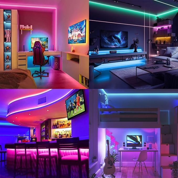 6.56FT RGB Neon Light Strip, 5V USB Led Strip Lights with Touch Controller, Flexible Neon Rope Lights for Bedroom, Party, Home Decor