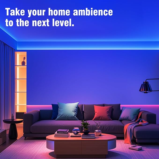 VOLIVO 300FT LED Strip Lights for Bedroom RGB Color Changing | Ultra Long LED Lights, 24-Key IR Remote, Smart App Control, Music Sync, Home Decor