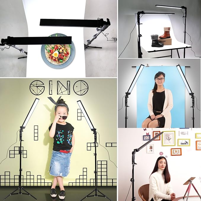 180 LED Light Photography Studio LED Lighting Kit Adjustable Light with Light Stand Tripod Photographic Video Fill Light