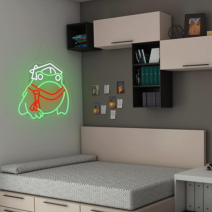 Cool Kids Read Books Neon Sign Toad Graduated Wall Decor Neon Light Bedroom Wall Decor Suitable for Classroom Book Party Library Decoration Reading Room Bookish Decor Gift