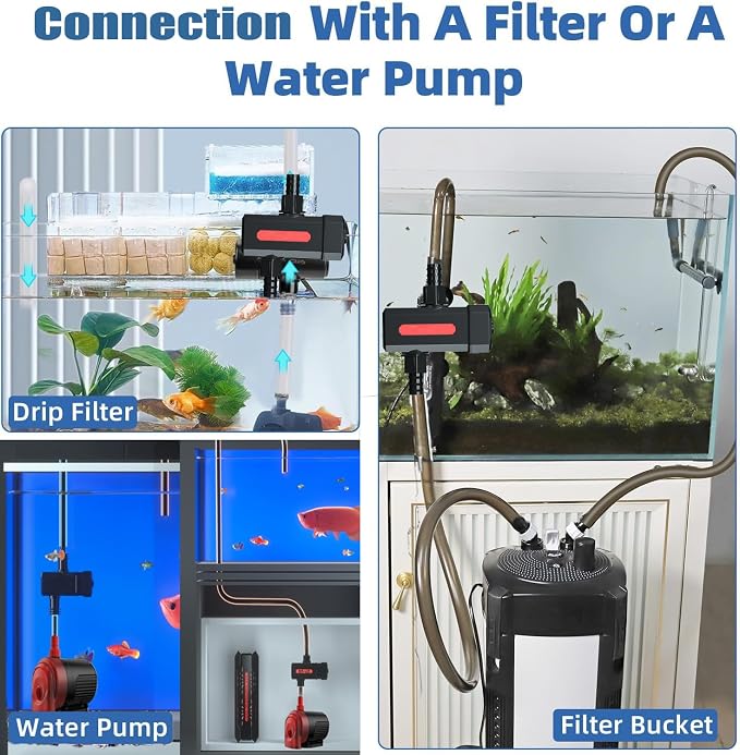 Aquarium UVC Clean Light 7W Algae Clear Green Bloom Clean Fish Tank UVC Water Clean Lamp for Sump Pond Filter Tank (Aquarium UVC-WaterClarifier)