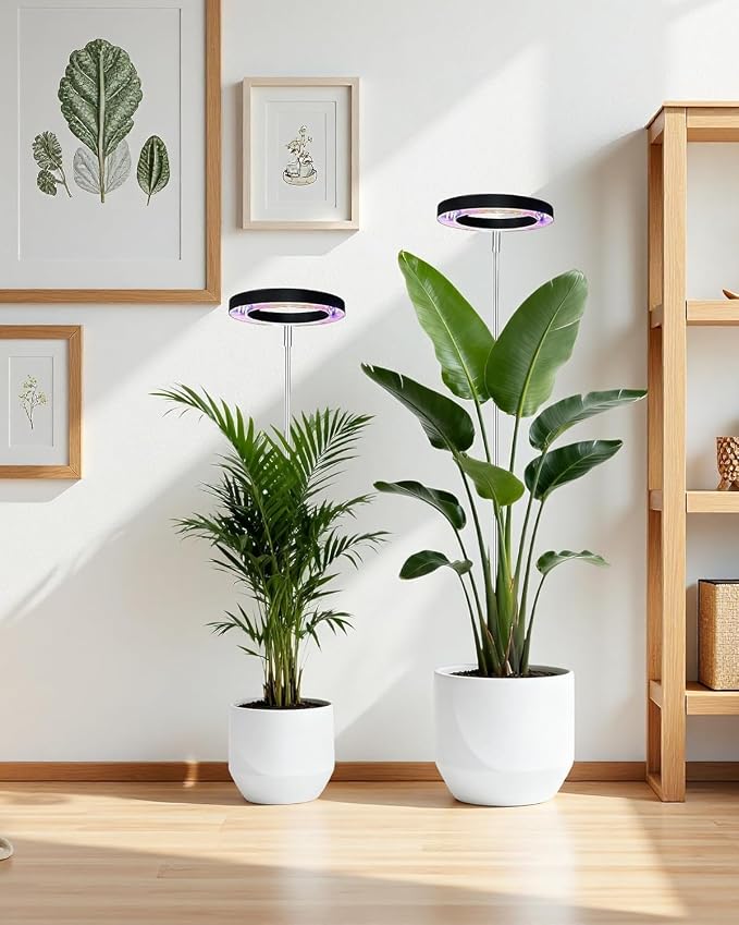 Plant Grow Light,yadoker LED Growing Light Full Spectrum for Indoor Plants,Height Adjustable, Automatic Timer, 5V Low Safe Voltage,Idea for Large Plant Light