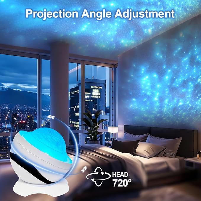3 in 1 Light Projector for Room Decor Aesthetic, Northern Lights Projector, Ocean Lamp & Galaxy Projector for Bedroom Decor, Valentine's Day Gifts for Adults Teen Girl Gifts Ambient Lighting