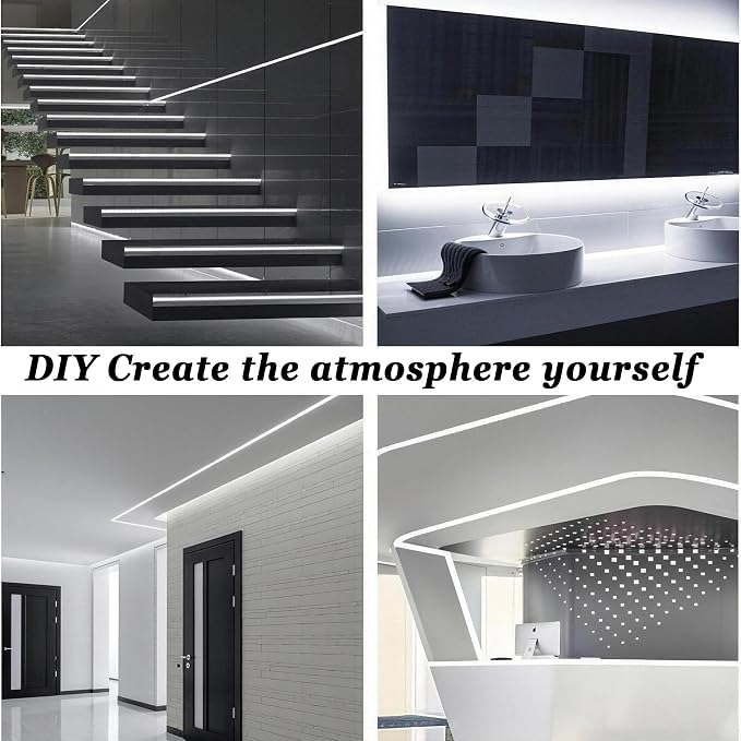 COB 30Ft White LED Strip Lights, 24V Super Bright LED Tape Lights High CRI95+, Dimmable Lights Strip,Flexible LED Rope Lights for Kitchen Cabinet, Stairs, Bedroom, Vanity Mirror,Home DIY Deco