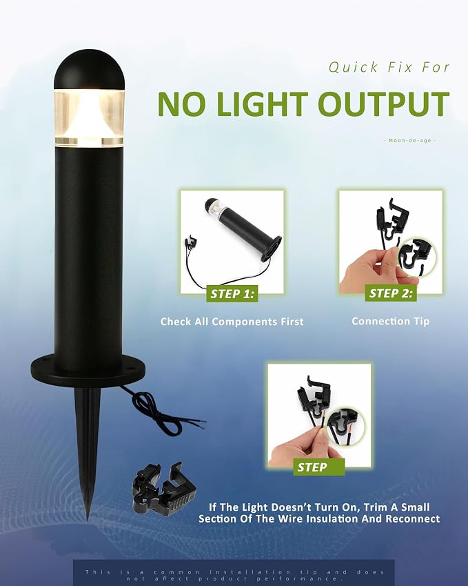 Low Voltage Landscape Lighting, 12V Long Walkway Set, 12 Pack | Quick Install Connectors, IP67 Protection, 2700K Warm White for Driveways and Garden Paths