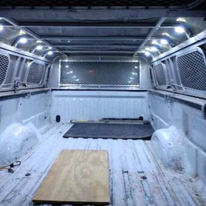 LED Truck Bed Light Kit-48 White LEDs Pickup Bed Lighting Kit,Rear Work Box Lighting Kit,Rail Lights,Side Marker Rock Light for Truck Pickup Cargo Trailer RVs Under Car w/Switch-8Pcs