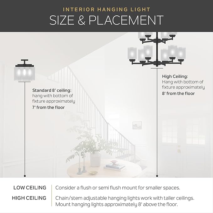 Kichler Horizon 7.4” LED Downlight/Ceiling Light 3000K in White, LED Ceiling Light Fixture for Modern Interiors, 43848WHLED30T