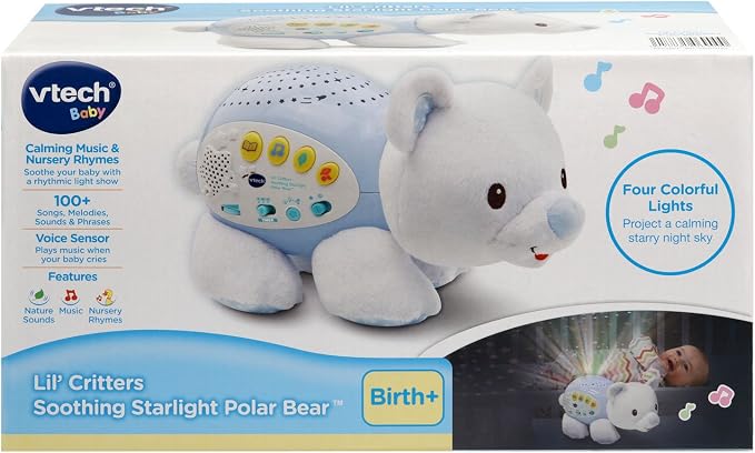 VTech Baby Lil' Critters Soothing Starlight Polar Bear Nursery Projector