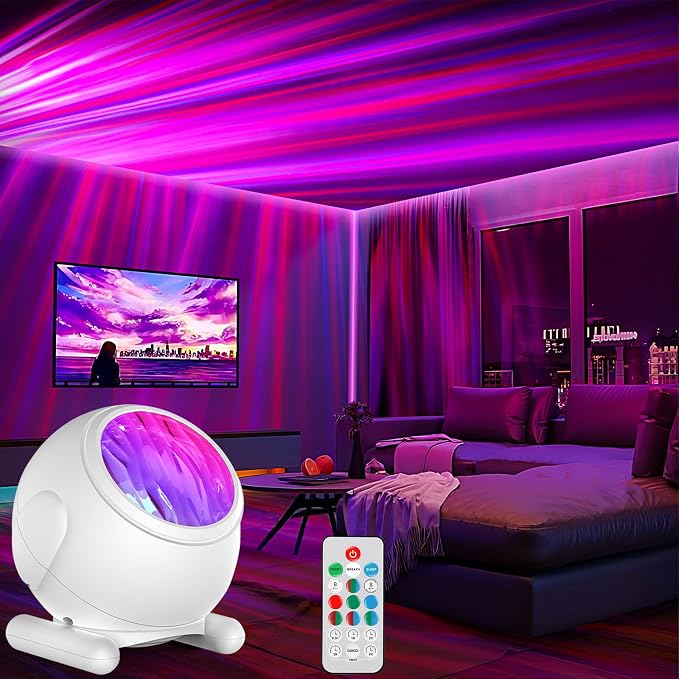 Galaxy Projector Night Light, Northern Lights Projector, Ambient lighting | Room Decor, Led Lights for Bedroom, Remote Aurora Projector, Gifts for Women Teen Girls Party Birthday Christmas