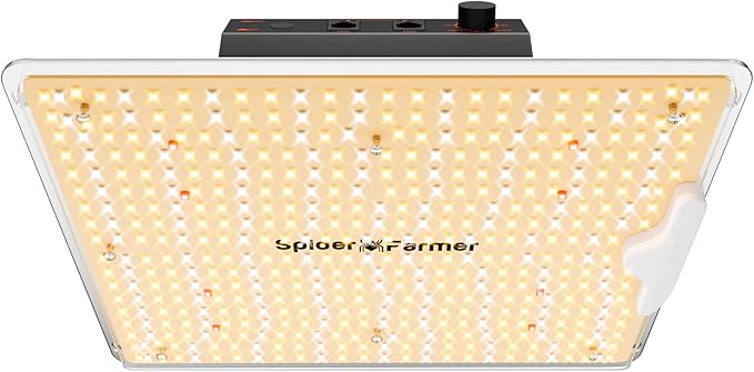 Spider Farmer SF1000D LED Grow Light, Dimmable Full Spectrum for 2x2 Tent | Upgraded Diodes & Enhanced PPFD, 100W Grow Lights for Indoor Plants Covering 3x3 Veg & 2x2 Bloom from Seedling to Harvest