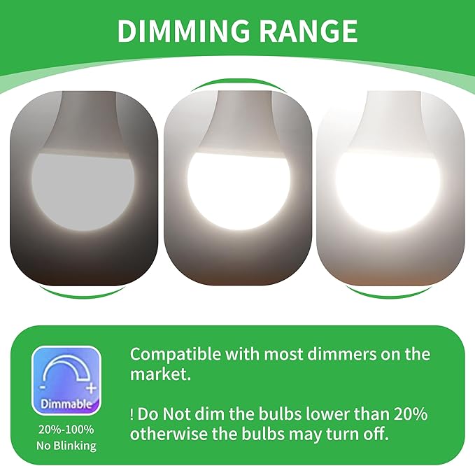 Dusk to Dawn Light Bulbs, Auto On/Off Light Sensing LED Bulbs Outdoor, Daylight, Dimmable, 12W 1000LM 75W Equivalent, HQ-H029