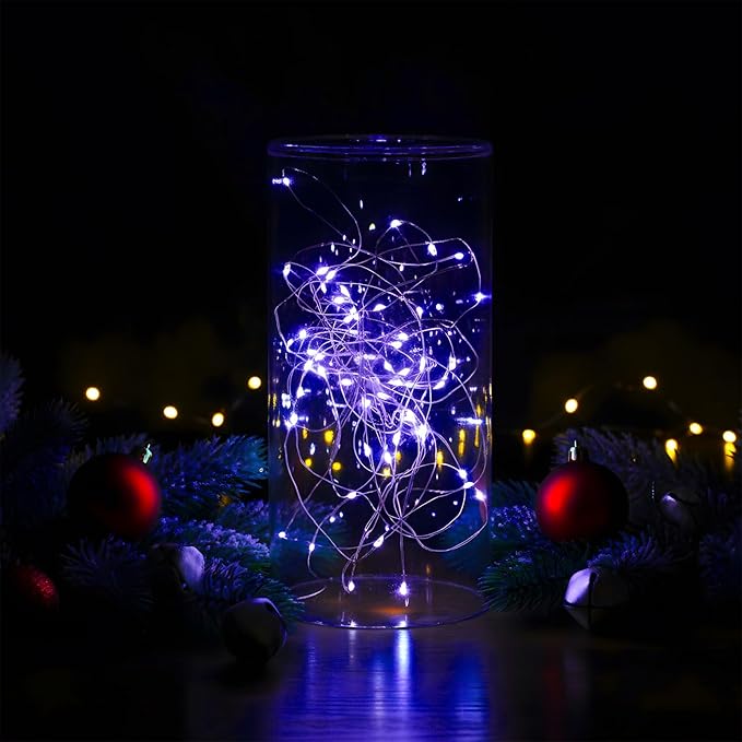 Macarrie 6 Pcs White Fairy Lights USB Powered 16 ft 50 LED String Lights Plug in for Indoor Outdoor Bedroom DIY Party Wedding Home Festival Tree Garden Xmas Decoration