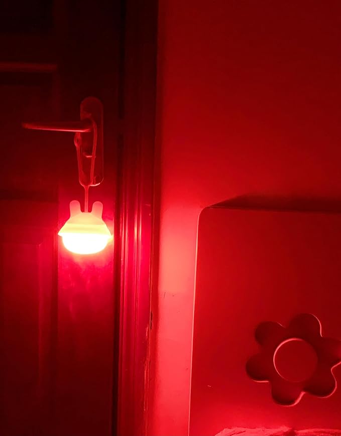 ShaArkMango Baby Travel Night Light, Rechargeable Portable Night Light for Car Seats, Cribs & Strollers, Soft Glow Eye-Caring Light for Infants & Toddlers