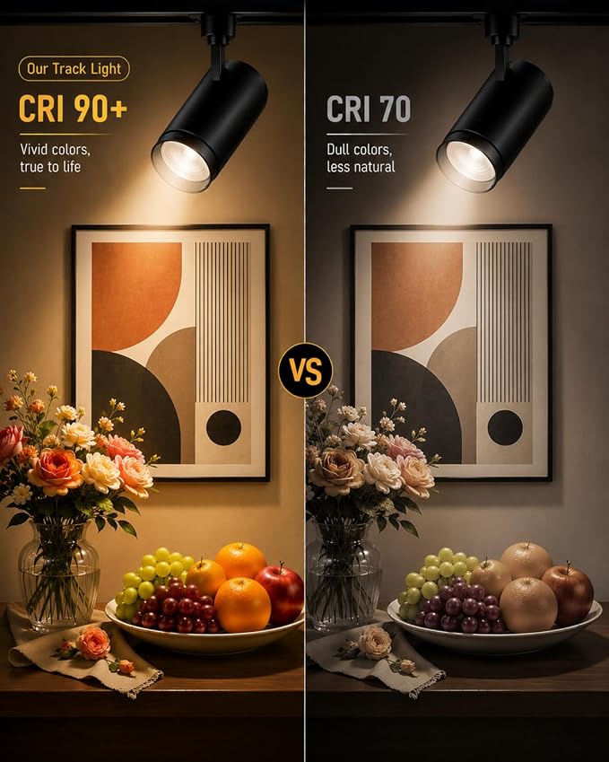 30W Zoomable LED Track Lighting Heads, Remote Control H Type Track Light Fixtures, 15°-60° Beam Angle, 2700K-6500K Stepless Dimming 3000LM CRI90+ Black Ceiling Spotlight, 6 Pack