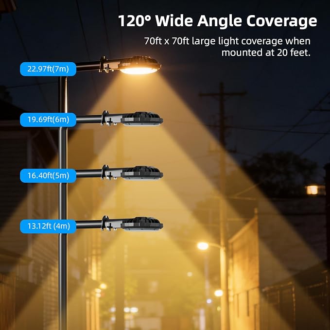 Karjoefar 100W LED Barn Light with 10000LM 5000K Warm Light | Dusk to Dawn Outdoor Lighting with IP65 Waterproof, Security Yard Outdoor Lights for Yard, Street, Warehouse, Garage Use