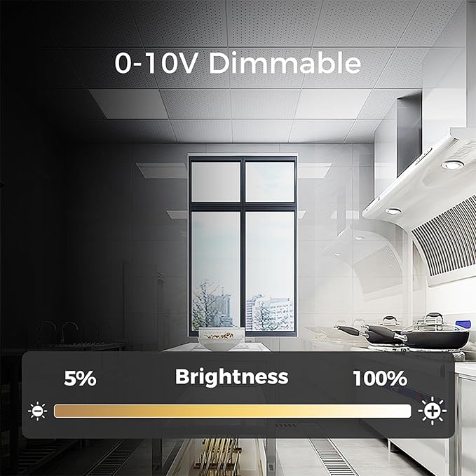 24 Pack 2x2 Led Flat Panel Light, Drop Ceiling Light 0-10V Dimmable | 20/30/40W Selectable, 3000K/4000K/5000K Switchable, 120-277V, ETL Listed