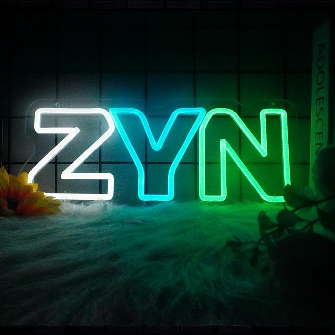 Z.Y.N Neon Signs for Wall Decor Neon Lights for Bedroom Led Business Signs Suitable for Man Cave Bar Pub Restaurant Christmas Gift Art