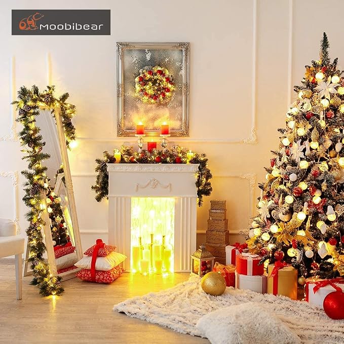 LED Decorative Fairy String Lights 66ft 200 LEDs Dimmable Outdoor/Indoor Starry String Lights, Warm White Copper Lights with Remote Control for Garden Room Patio Party Valentines Day Decor