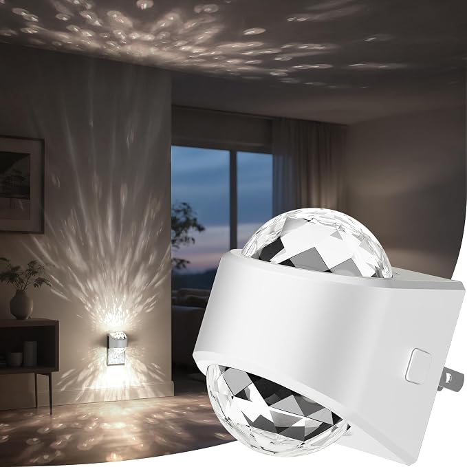 Night Lights Plug into Wall, Night Light Dimmable Brightness | LED Dusk to Dawn Sensor Nightlight for Bedroom, Nursery, Bathroom, Home Decor, Gaming Room, Daylight White 5000k