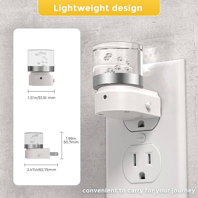 L LOHAS LED Night Light, Night Lights Plug into Wall | Color Changing Nightlight RGB with Dusk to Dawn Sensor, for Halloween, Christmas, Holiday, Hallway Bedroom Kids Room, 2 Pack