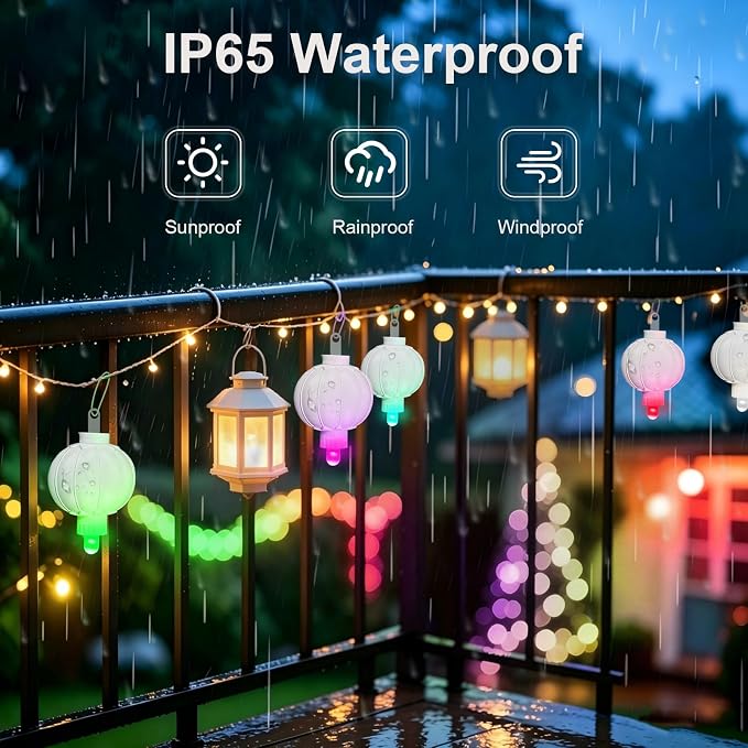 ZGWJ Paper Lantern Lights Battery Operated, 10 Pack Hanging Small LED Lights for Lantern, Balloon,Wedding,Party, Decorative Lighting for Outdoor Indoor Halloween Christmas Decorations, Multicolored