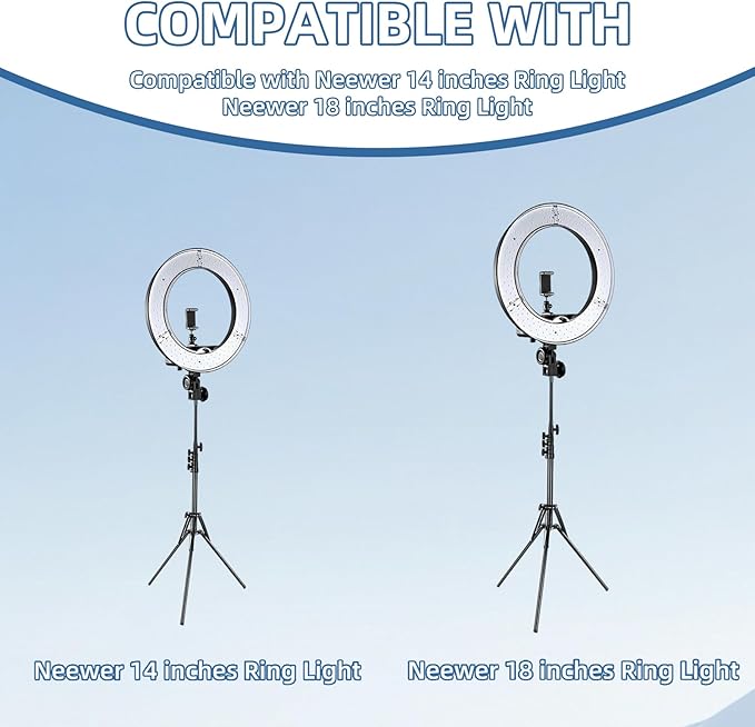 15V Power Cord Compatible with Neewer 14 Inches & 18 Inches Ring Light Compatible with Neewer Photo Studio Ring Light NW-150480D2 DC15V 5A 4.8A Power Supply AC Adapter