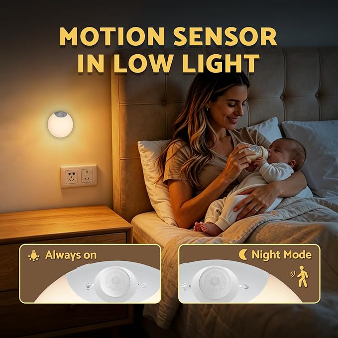 DAZZY DOT Rechargeable Night Light Motion Sensor, Battery Night Light | 2 Pack, Magnetic, Stick-On, Dimmable Brightness, Ideal for Stairs, Bathroom, Wall, Cruise, Cabinet, Hallway, Closet