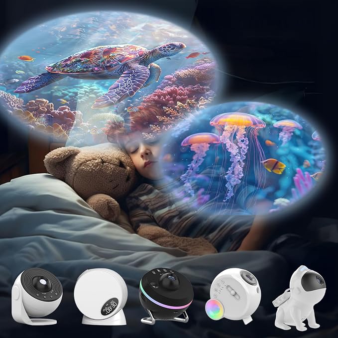 Galaxy Projector Pro Disc,Upgrade Ocean Version Realistic Discs,Planetarium Star Projector Night Light Discs,6 Film Discs 4K HD,for Kids Bedroom Ceiling Birthday Gifts (Device Not Included)