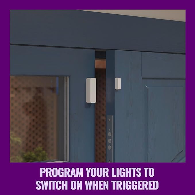 WiZ Connected Contact Sensor 1-Pack - Home Monitoring, Home Automation, Real-Time Alerts, Light Alarms, Easy Setup