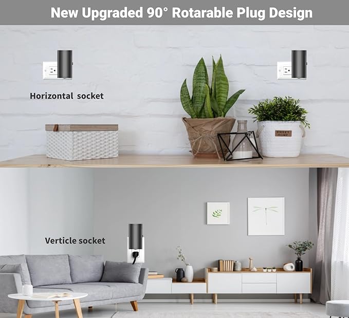 4 Pack LED Night Light Plug in, Dusk to Dawn Sensor,5-300LM Adjustable Brightness, Soft White 3000K,Dimmable Night Lights for Kitchen,Hallway Bedroom,Stairs