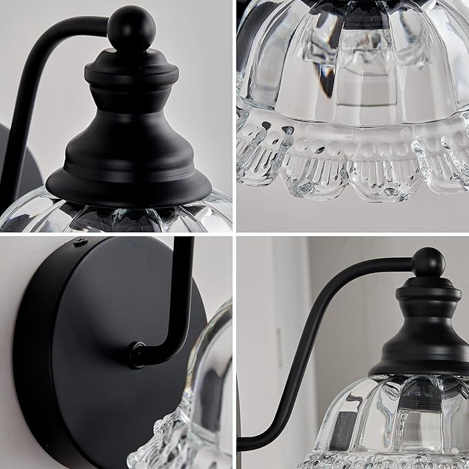 Vanity Light Black Wall Sconces Farmhouse Bathroom Sconces